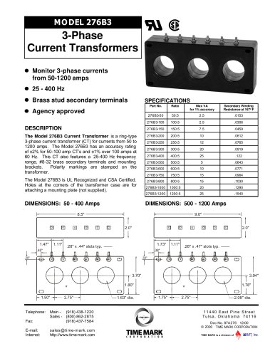 3 phase current transformer