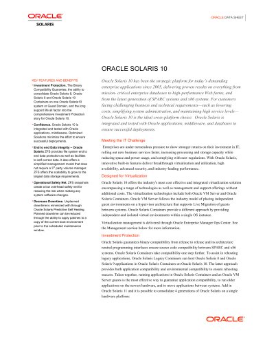 ORACLE SOLARIS 10