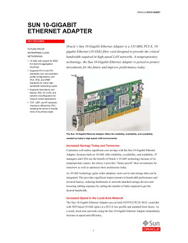 Sun 10-Gigabit Ethernet Adapter