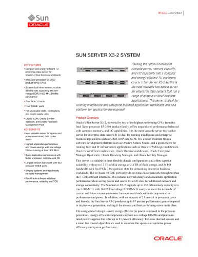 Sun Server X3-2