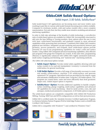 GibbsCAM Solids-Based Options