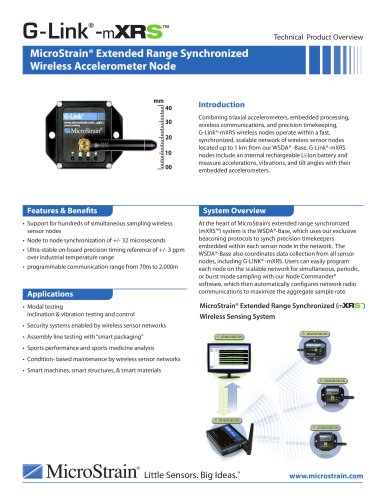 G-Link® -mXRS? Wireless Accelerometer Node