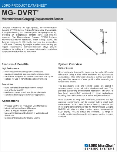 Microminiature Gauging DVRT®