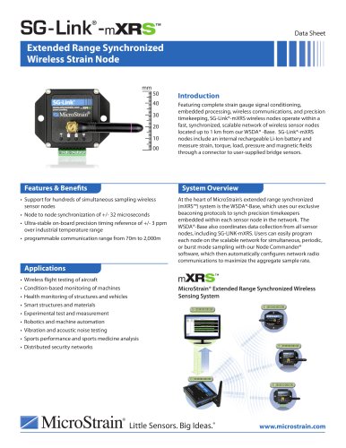 SG-Link® -mXRS? Wireless Strain Node