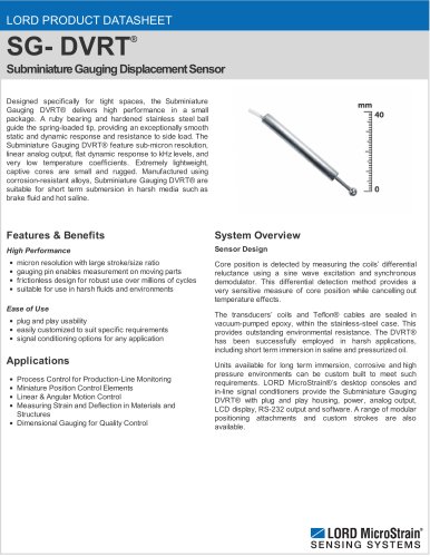 Subminiature Gauging DVRT®