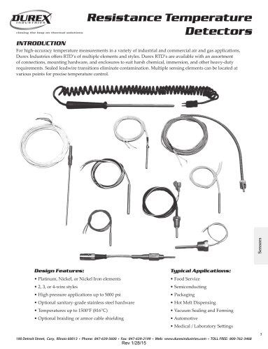 Resistance Temperature Detectors