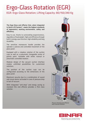 Ergo-Glass Rotation end effector