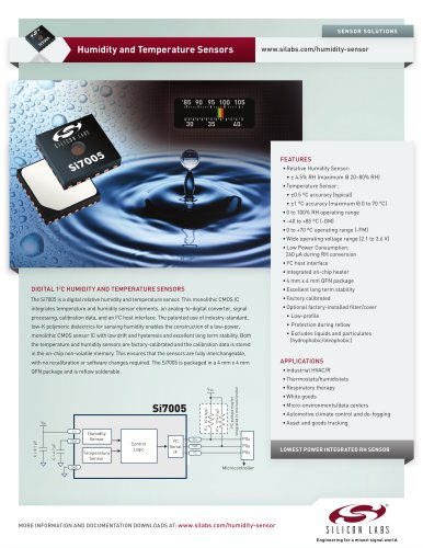 Humidity and Temperature Sensor Solutions Guide