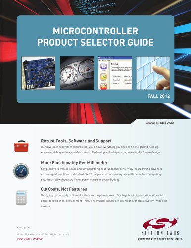 Microcontroller Selector Guide