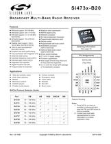 Si473x-B20 BROADCAST MULTI-BAND RADIO RECEIVER