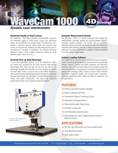 WaveCam 1000 Data Sheet