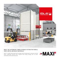 MAXI T - The automated tower storage system for panels, sheet metal and bulky materials