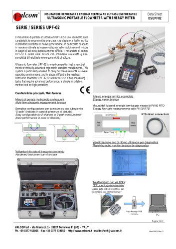 UPF02 Ultrasonic portable flowmeter