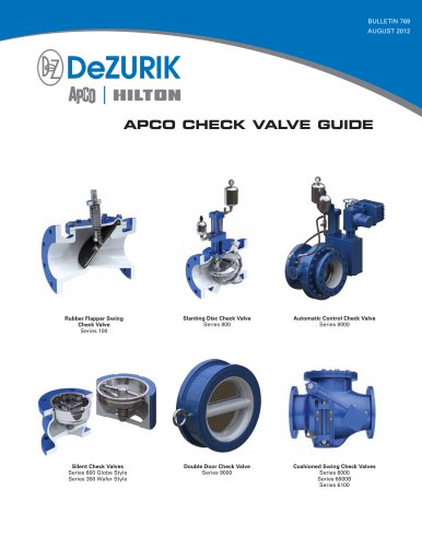 APCO Check Valve Guide 769