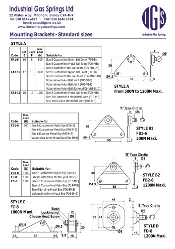 Mounting Brackets