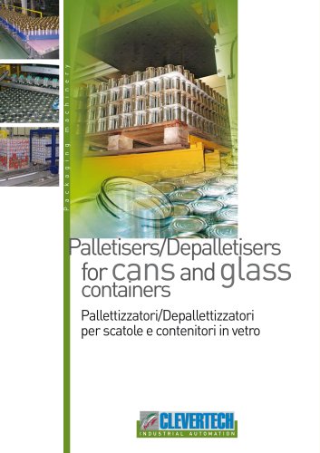 PALLETIZERS/DEPALLETIZERS FOR CANS AND GLASS CONTAINERS