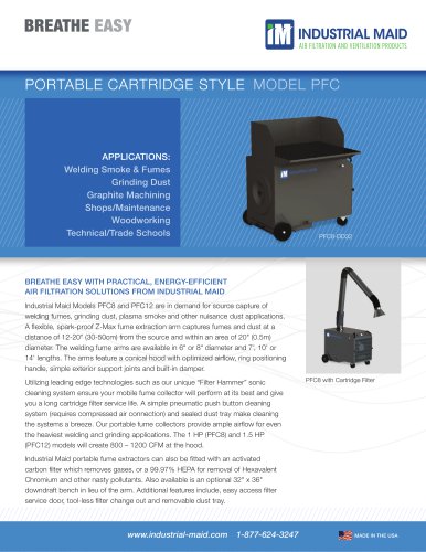 PORTABLES AND PORTABLE DOWNDRAFTS: PORTABLE CARTRIDGE STYLE