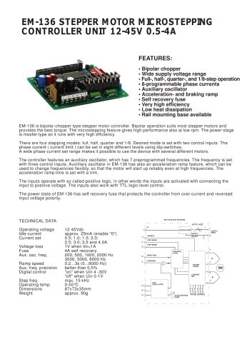 EM-136Stepper motor controller