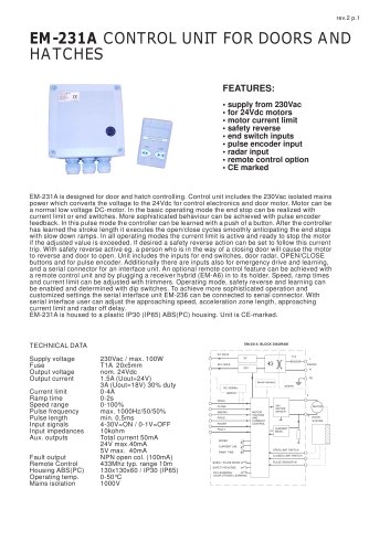 EM-231DC motor controller