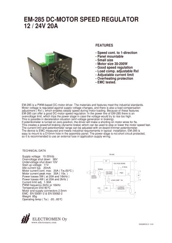 EM-285DC motor controller