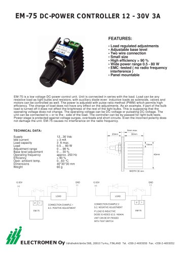 EM-75Power controller / 24VDC