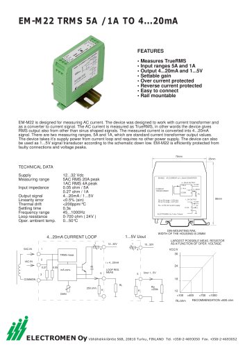 EM-M22I/A/mA converter