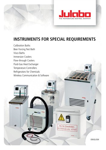 JULABO Instruments For Special Requirements