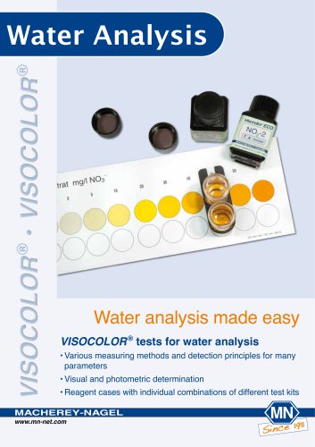 VISOCOLOR ® tests for water analysis