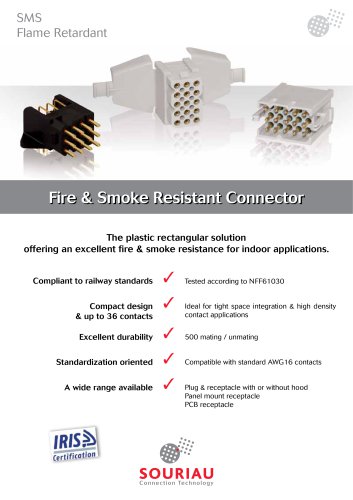 SMS Flame Retardant - Fire & Smoke Resistant Connector