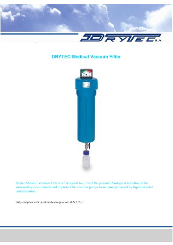 DRYTEC Medical Vacuum Filter