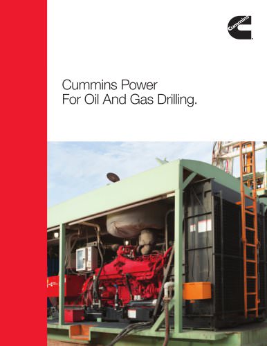 Cummins Power For Oil And Gas Drilling Brochure