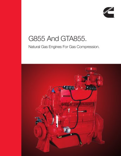 G855 And GTA855 Natural Gas Engines For Gas Compression Flyer