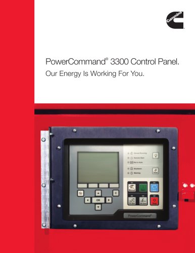 PowerCommand 3300 Control Panel Brochure