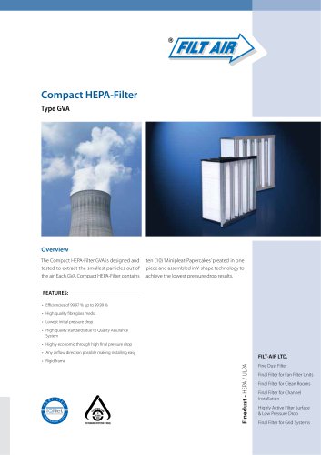 Compact Filter GVA (H12 – H13)