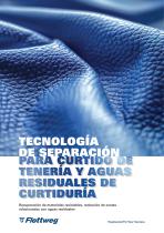 Tenología de separación para curtido de tnería y aguas residuales de curtiduría