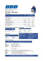HDT 09E - Data sheet
