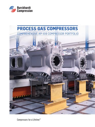 Process gas Compressors - API 618 Designed for lowes life cycle costs