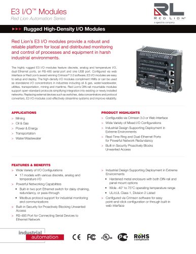 E3 I/O™ Modules