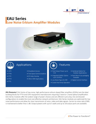 EAU Series Amplifier Modules