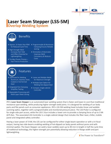 Laser Seam Stepper (LSS-5M)