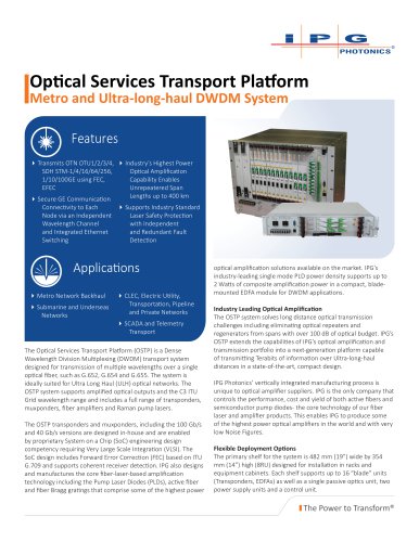 Metro and ULH DWDM System