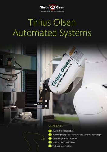 Automated systems from Tinius Olsen