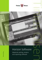 Horizon Software - Materials testing, analysis and reporting software from Tinius Olsen