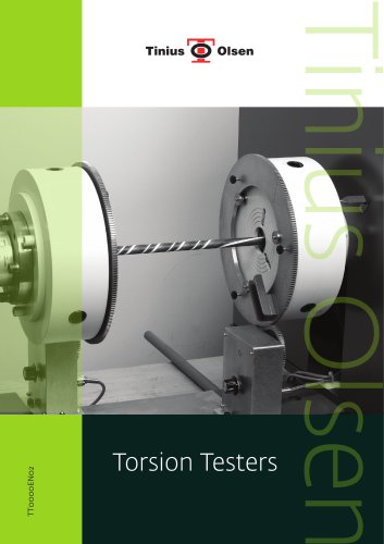 Torsion Testers from Tinius Olsen