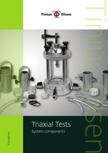 Triaxial Tests System components from Tinius Olsen