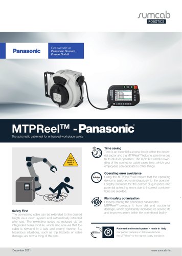 MTPReel – Teach Pendant cable retract system