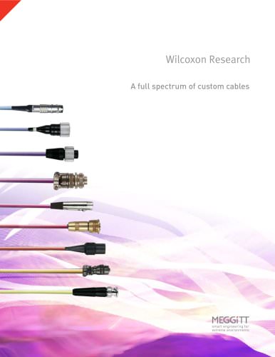 Industrial accelerometer cables