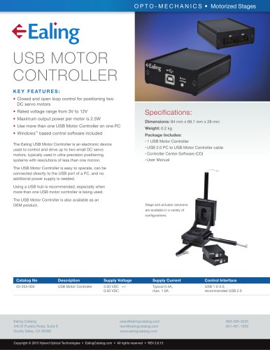 USB MOTOR CONTROLLER