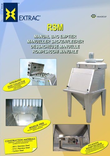 Manual Bag Emptier RSM Brochure