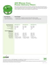 400 Micron Core Power Delivery Fibers